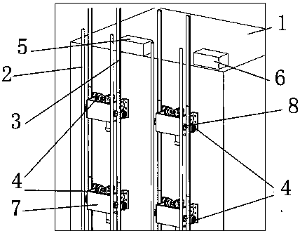 Safe transmission construction elevator