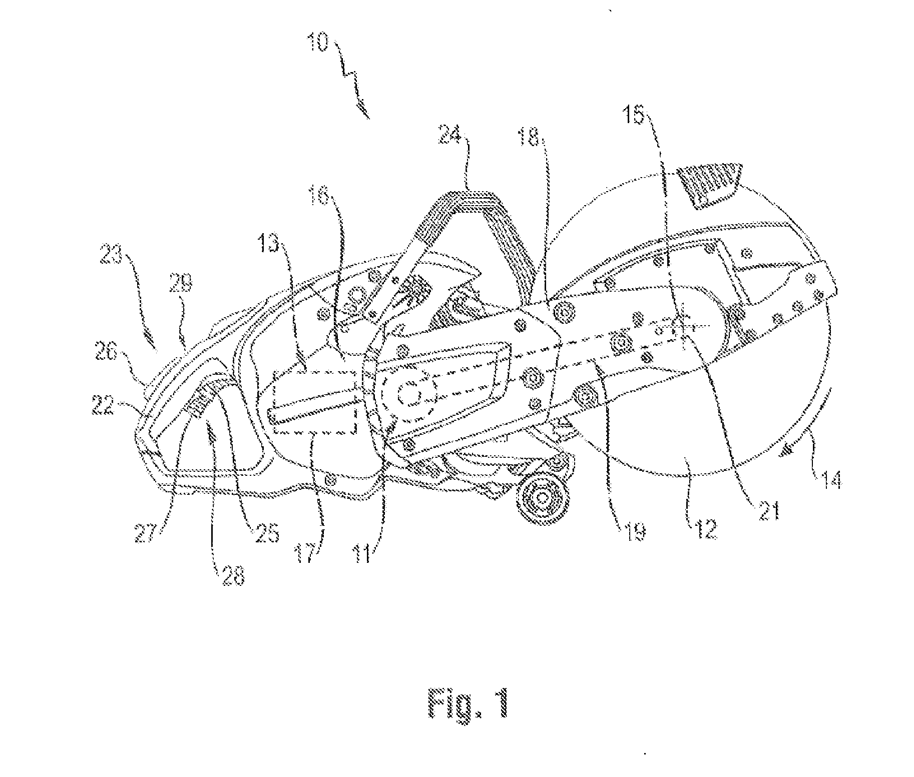 Hand-Operated Tool Device With A Brake Mechanism For Braking A Machining Tool