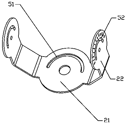 Adjusting rotary device and lamp provided with same