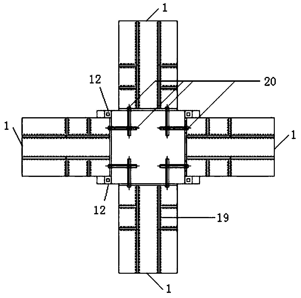 Jacking and reinforcing method for buckling reinforced concrete column