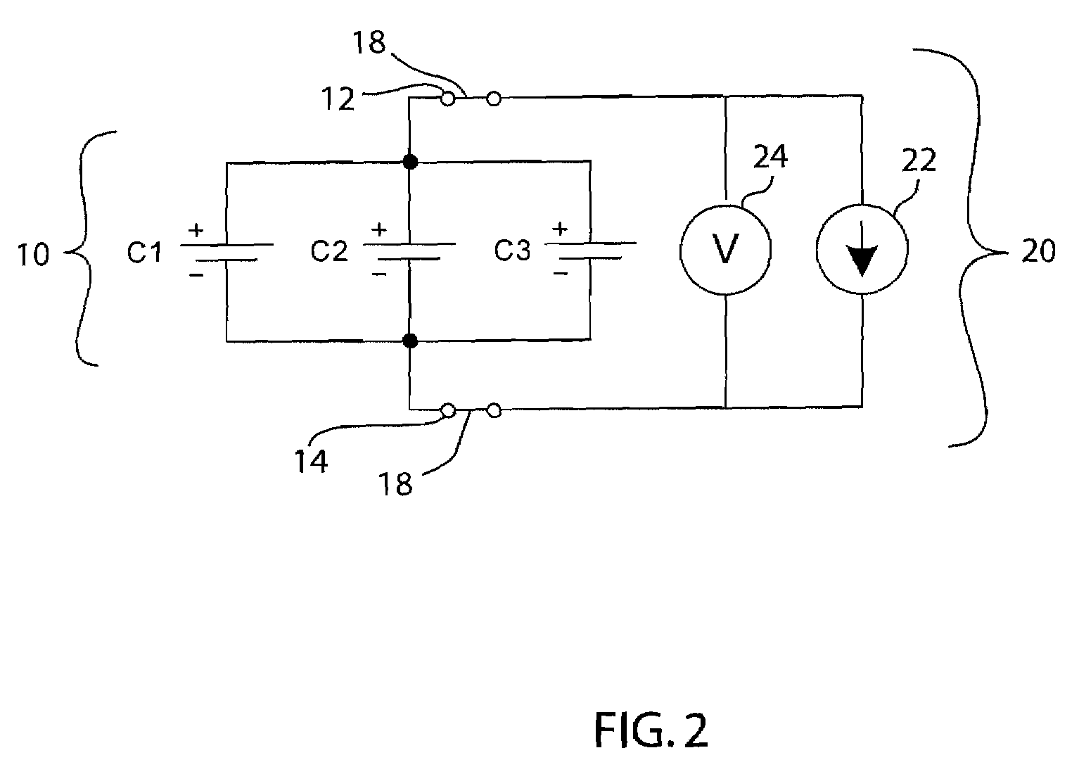 Cell balancing battery pack and method of balancing the cells of a battery
