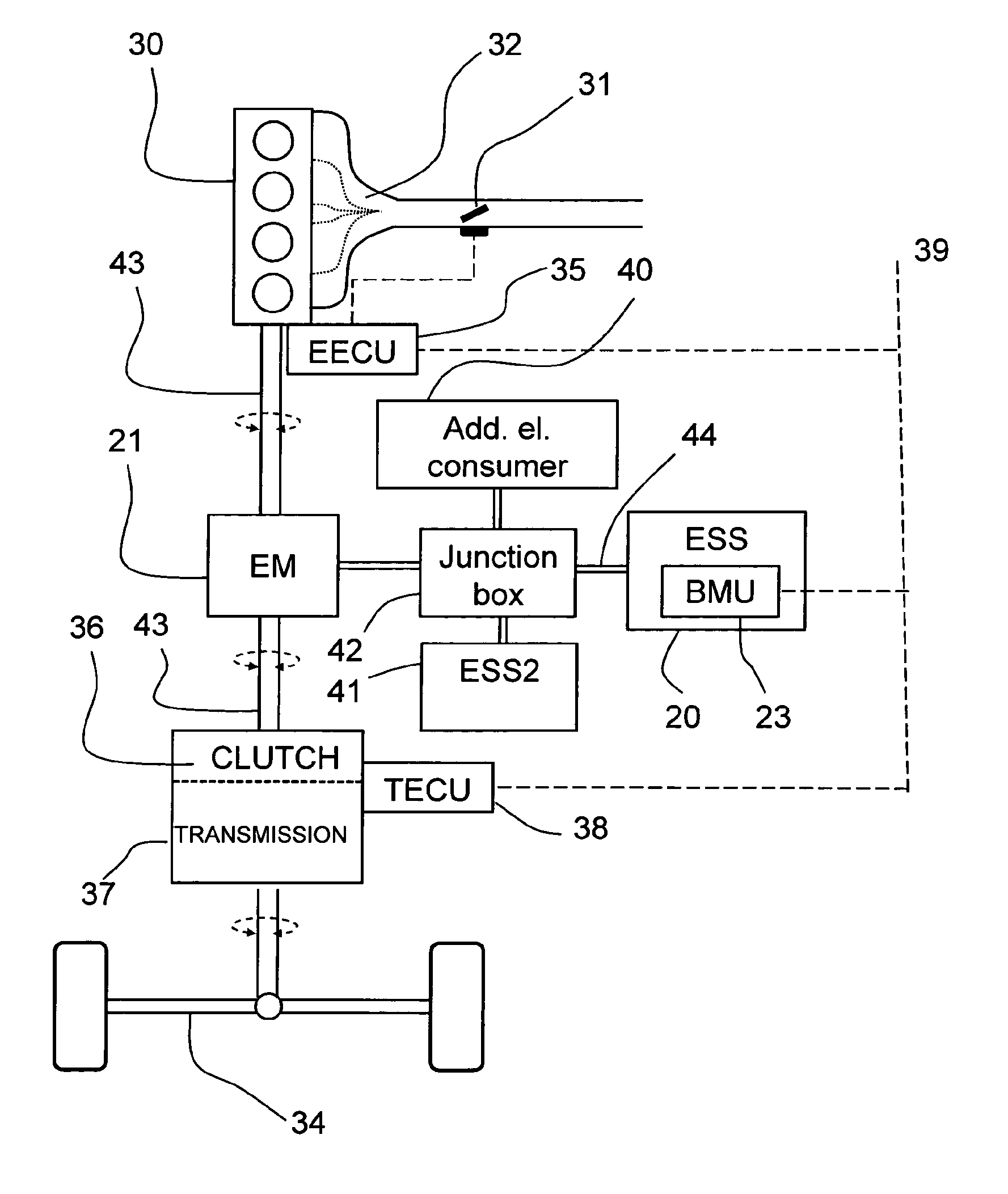 Method for balancing the voltage of battery cel