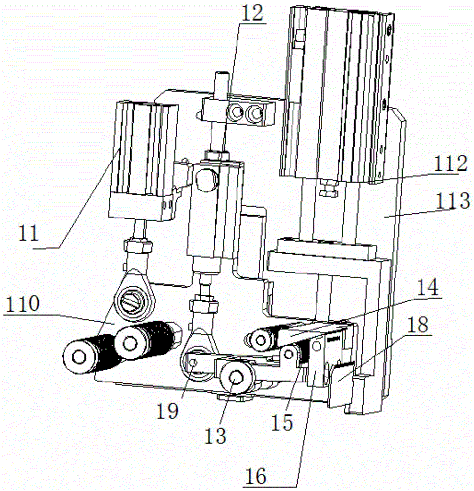 A pole piece winding equipment and a cutting and gluing device