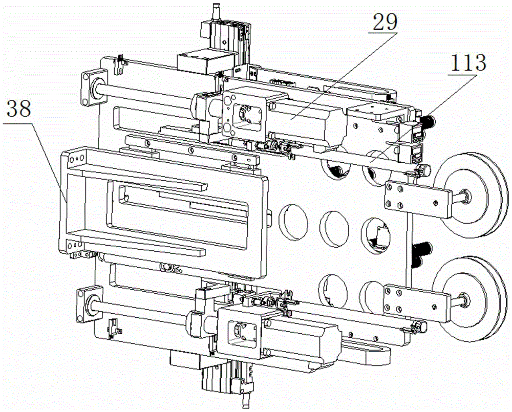 A pole piece winding equipment and a cutting and gluing device