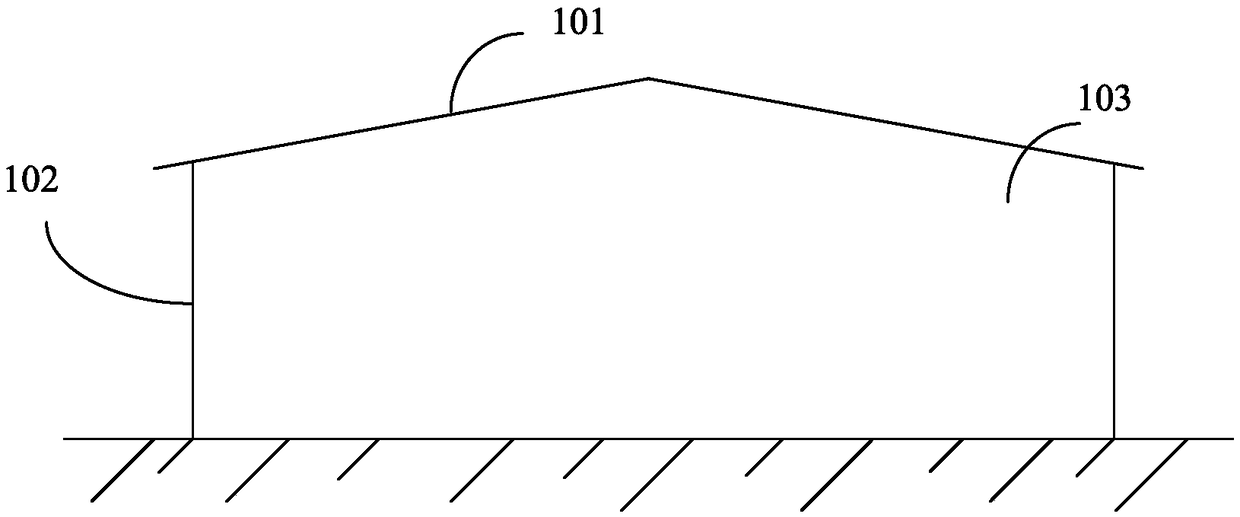 Connection structure of lower end of double-wave daylighting band joint and installation method thereof