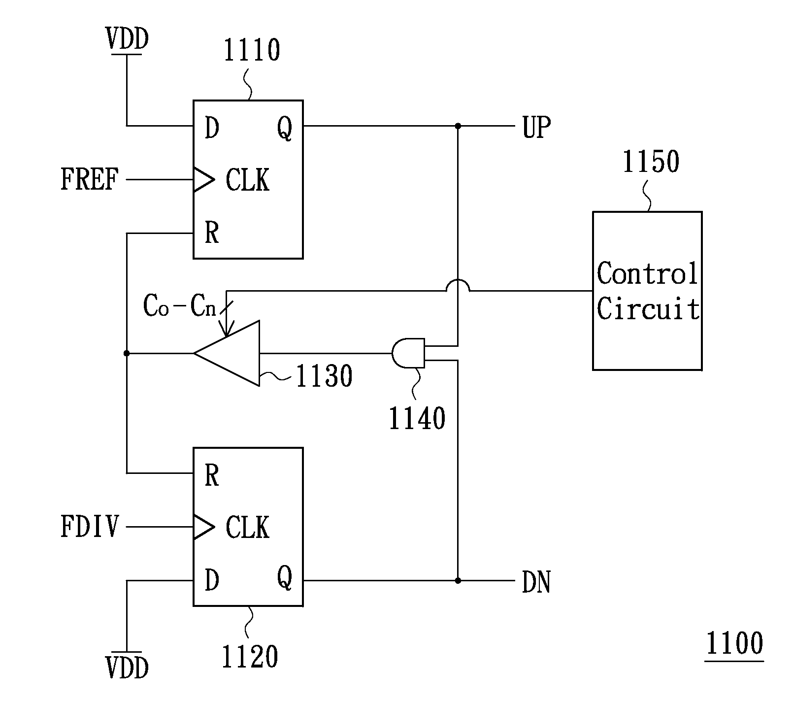 Phase and/or frequency detector, phase-locked loop and operation method for the phase-locked loop
