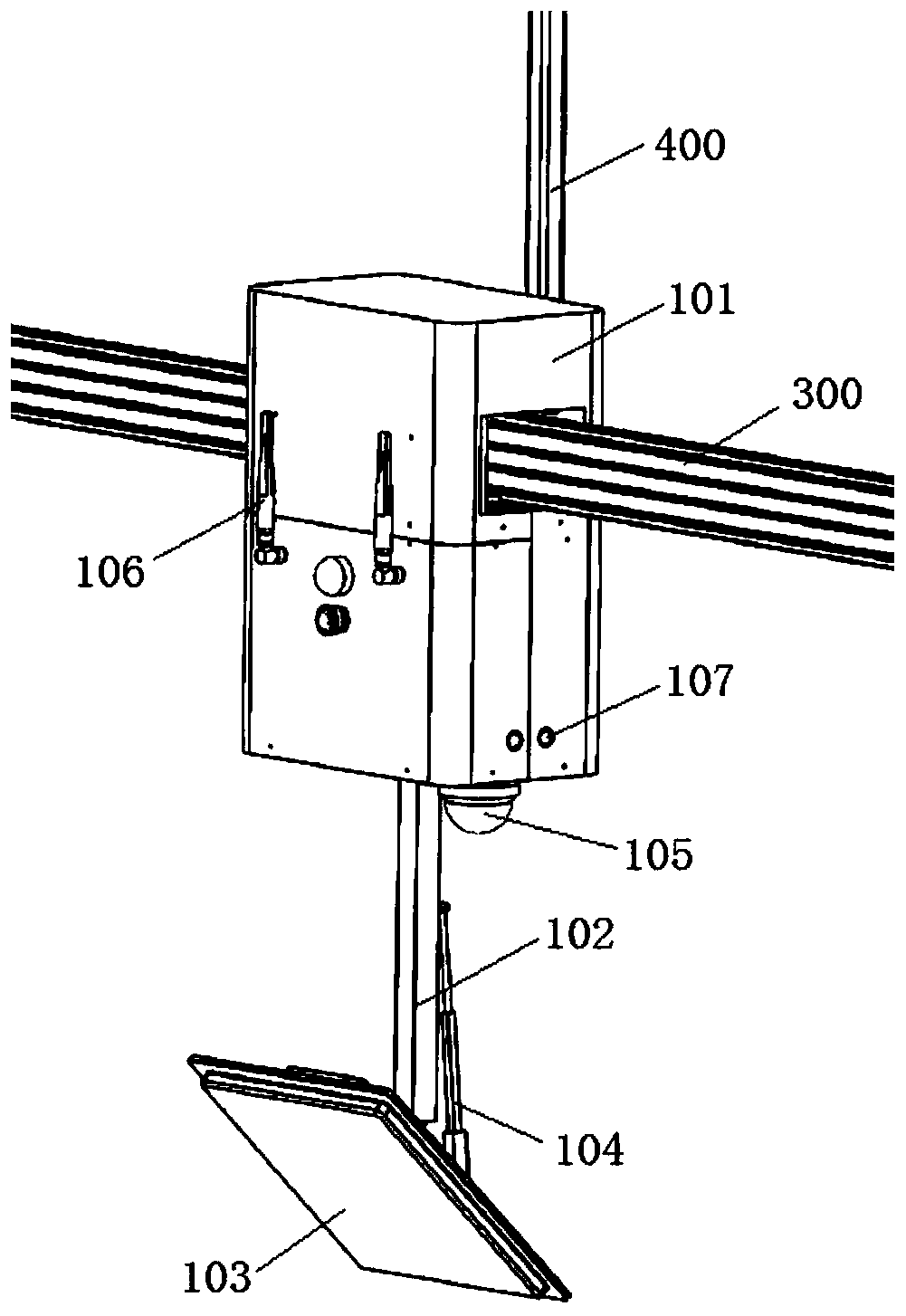 Intelligent non-inductive temperature measurement system and temperature measurement method for pig farm