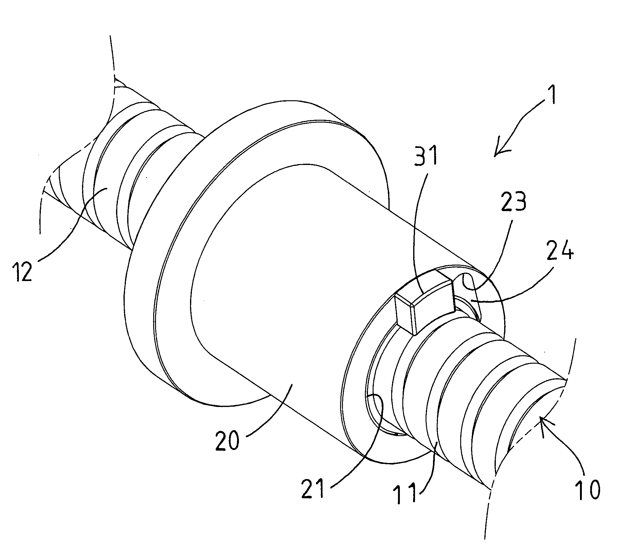 Temperature detecting device for motion guide apparatus
