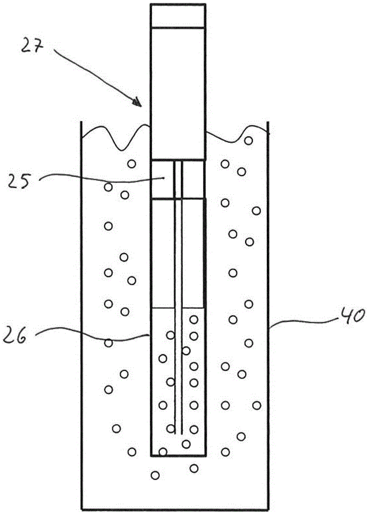 Hydraulic device used for degassing liquid