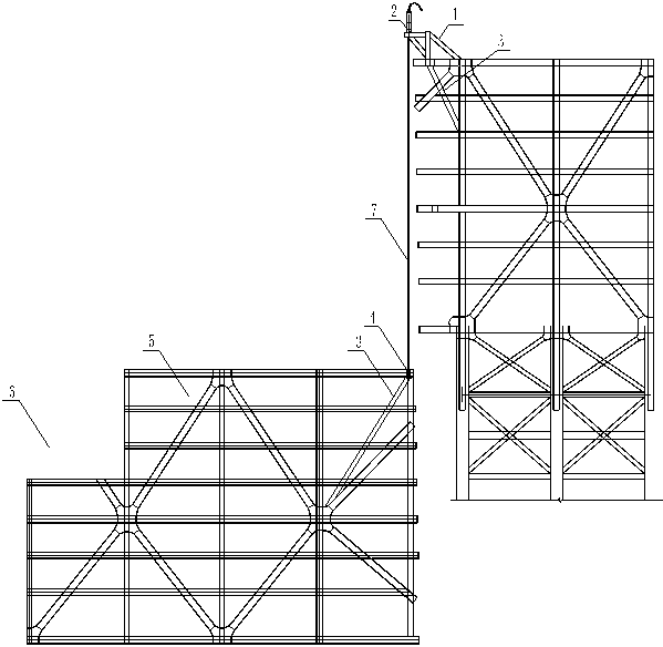 Wholly lifting construction method for asymmetric structure of huge overhang steel of high-rise building