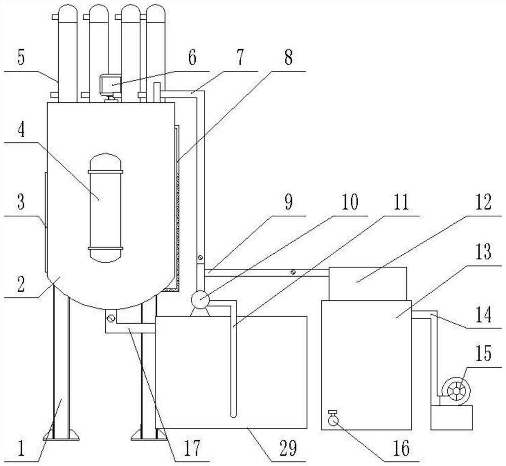 Traditional Chinese medicinal material reflux extraction tank