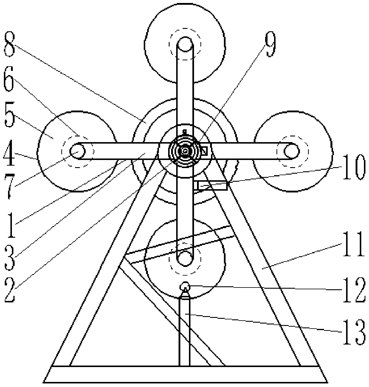 Separated sizing disc head increasing device