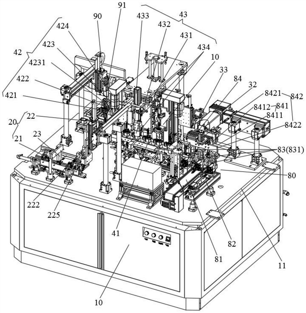 Motor assembling equipment and assembling method thereof