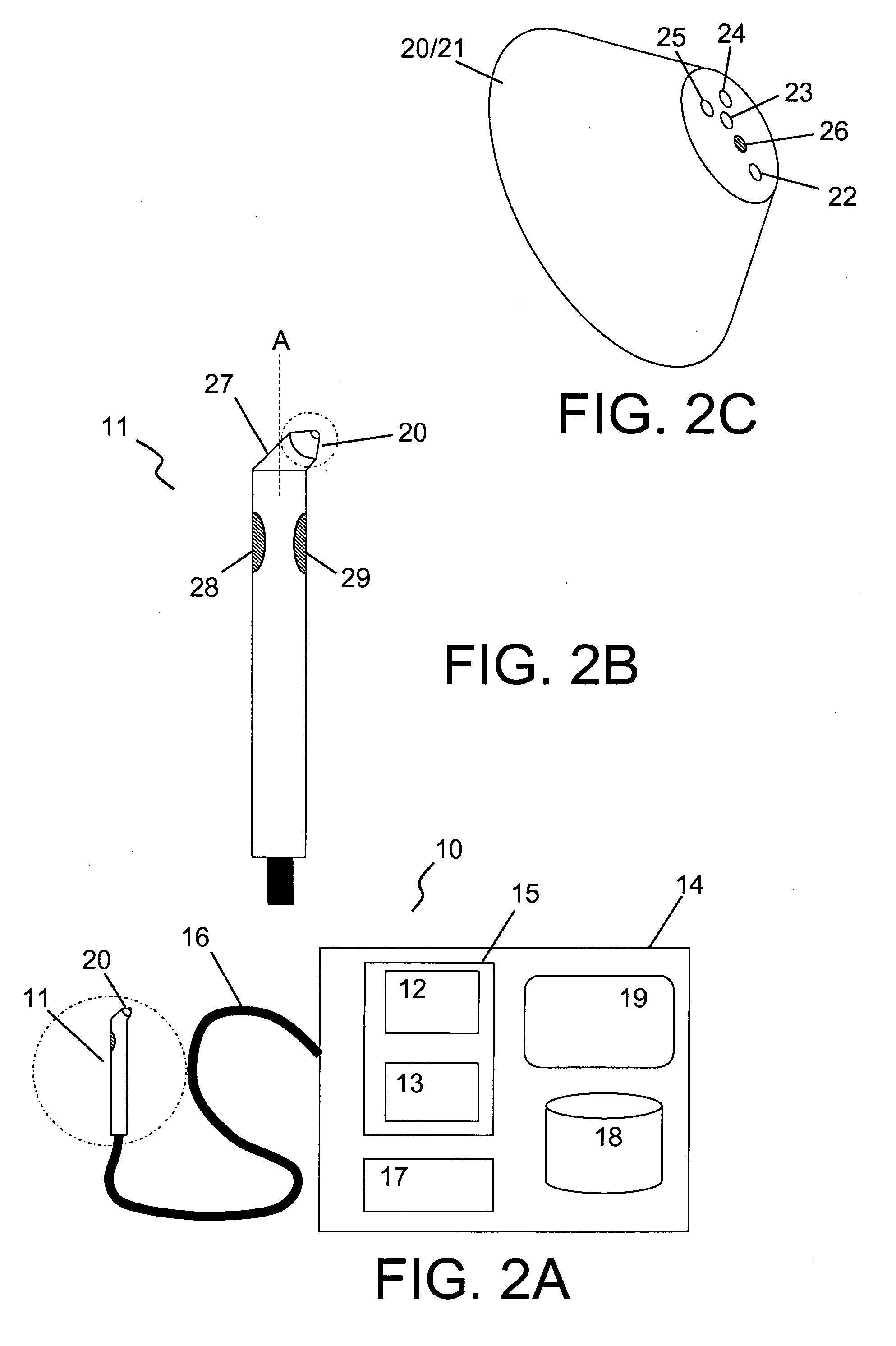 Photonic probe apparatus with integrated tissue marking facility