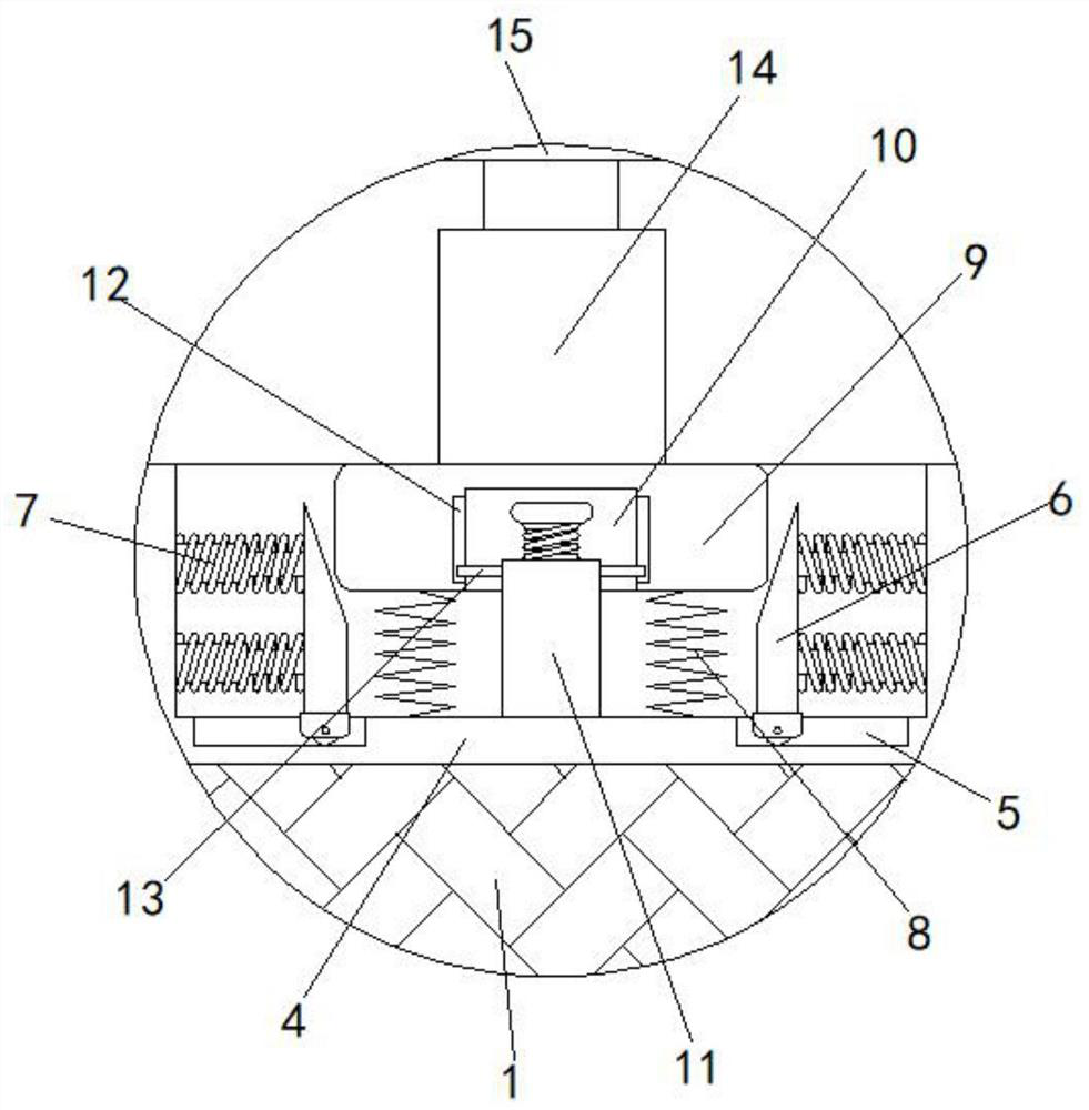 Efficient mixing device facilitating feeding for concrete