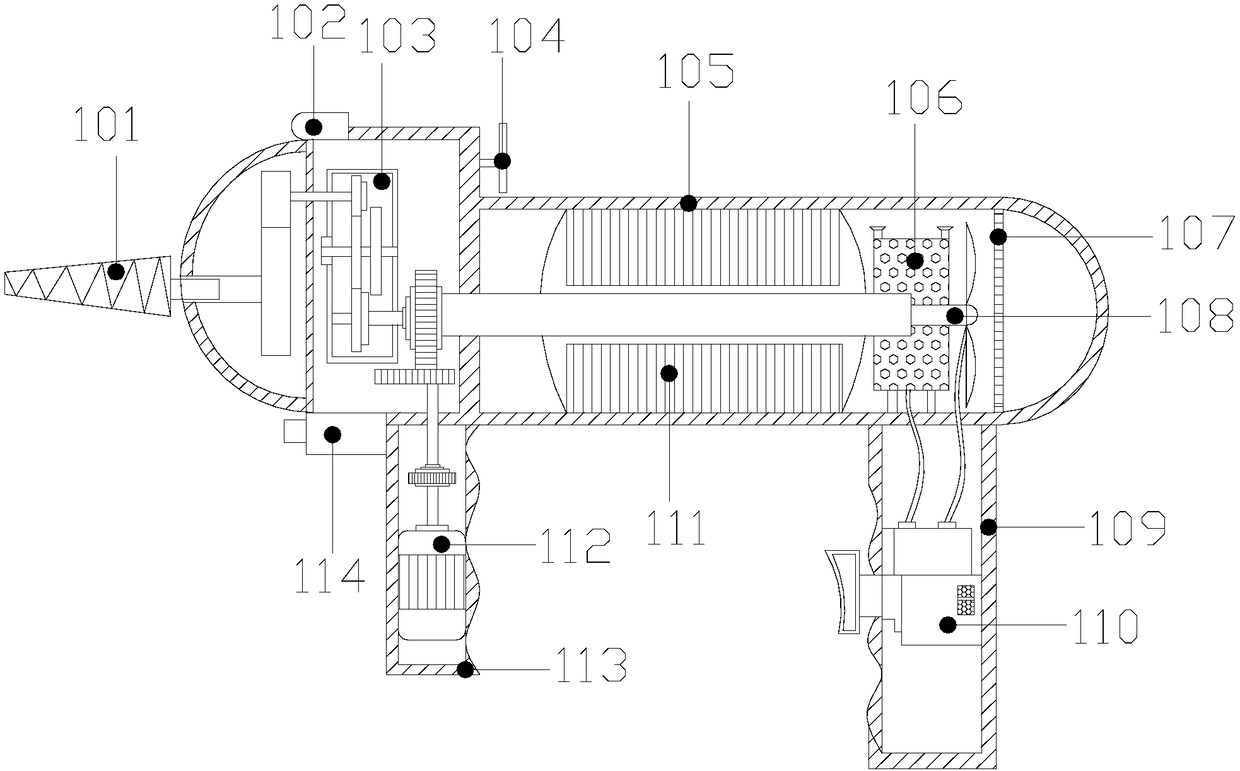 Electric drill device capable of measuring while drilling