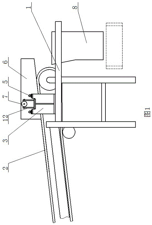 A belt machine head parting device