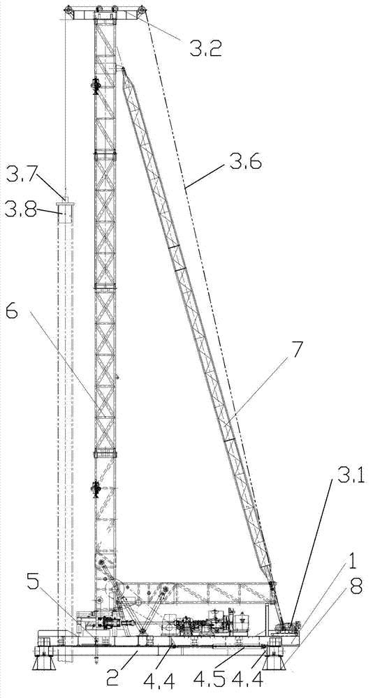 Construction method of soil mixing wall (SMW) engineering method