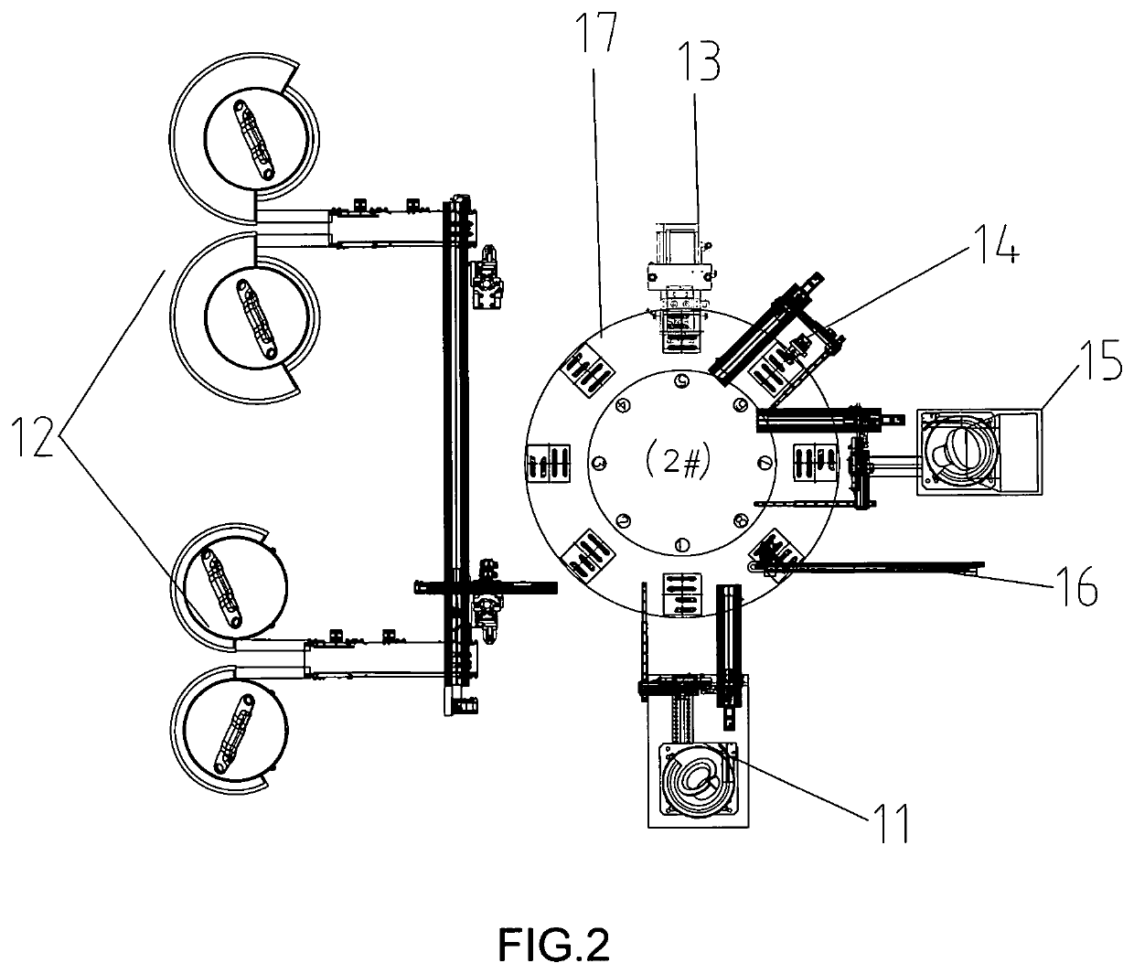 Device for automatically assembling hinge