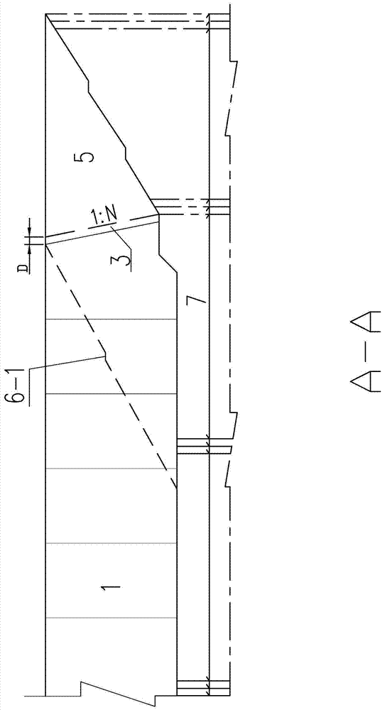 A hybrid dam structure and construction method of a concrete dam and an earth-rock dam