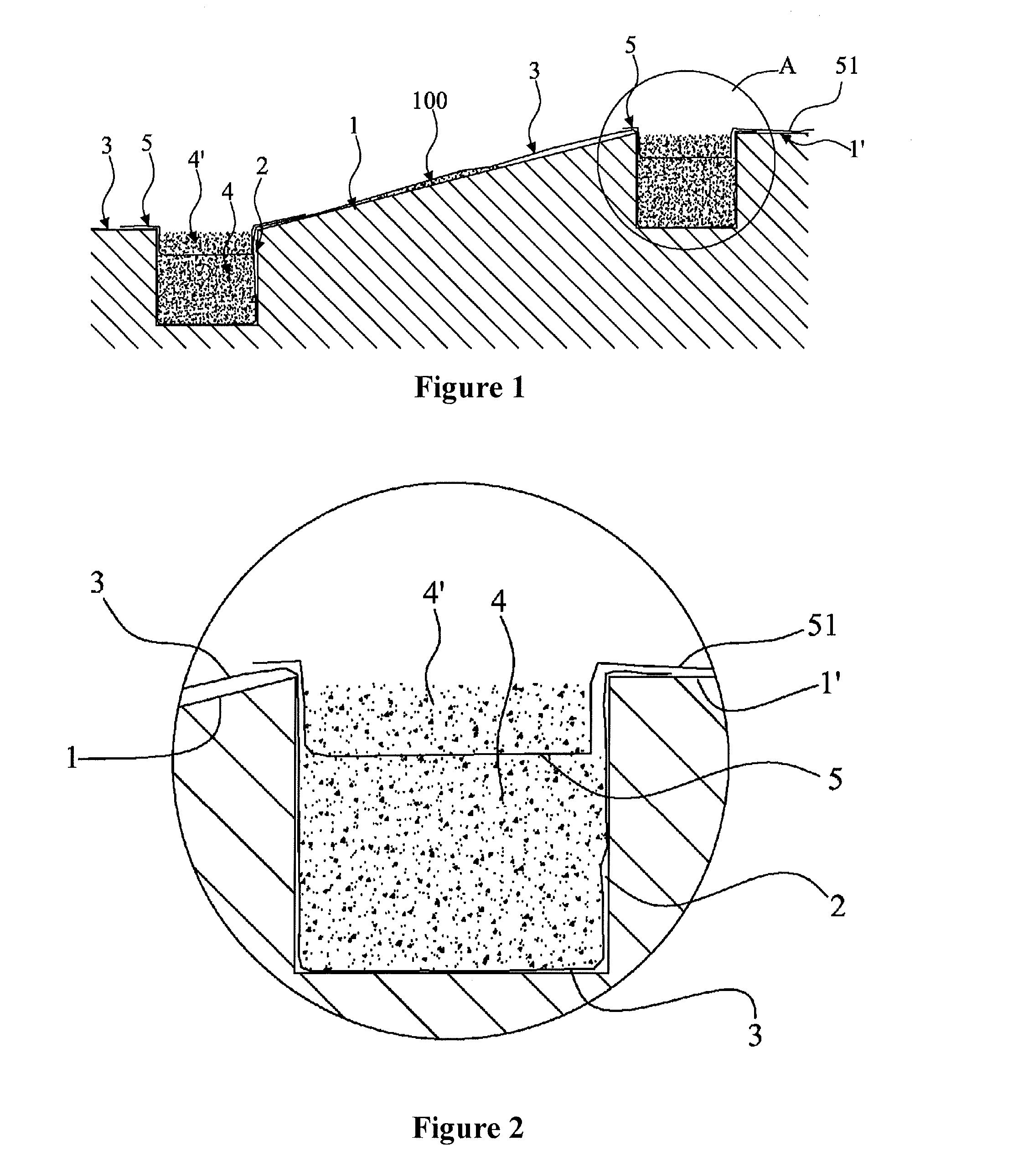 Method and structure for reinforcing ecological greening fabric