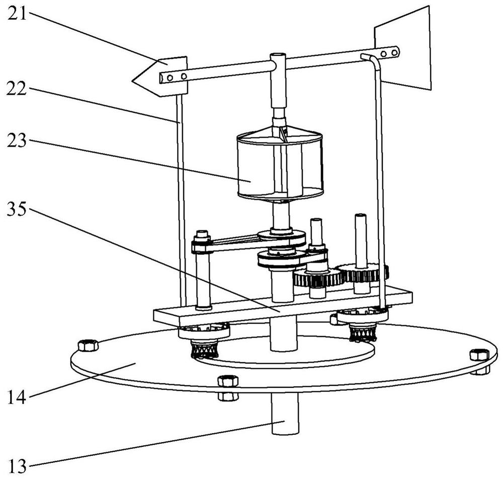 Intelligent instantaneous wind direction indicating device for plastic product production workshop