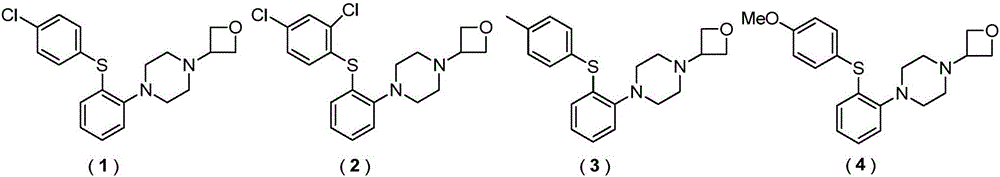 Phenylpiperazine derivatives, use method and application thereof