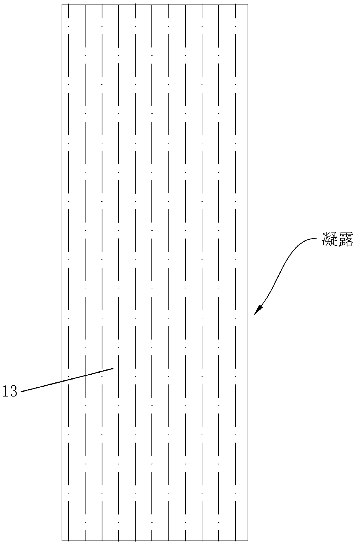 Rainproof curtain wall, production method thereof and application