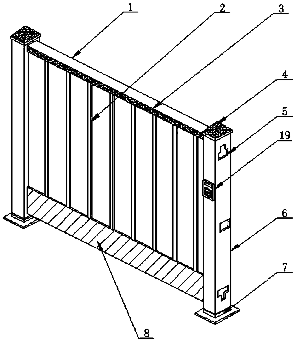 Construction isolating device for urban traffic