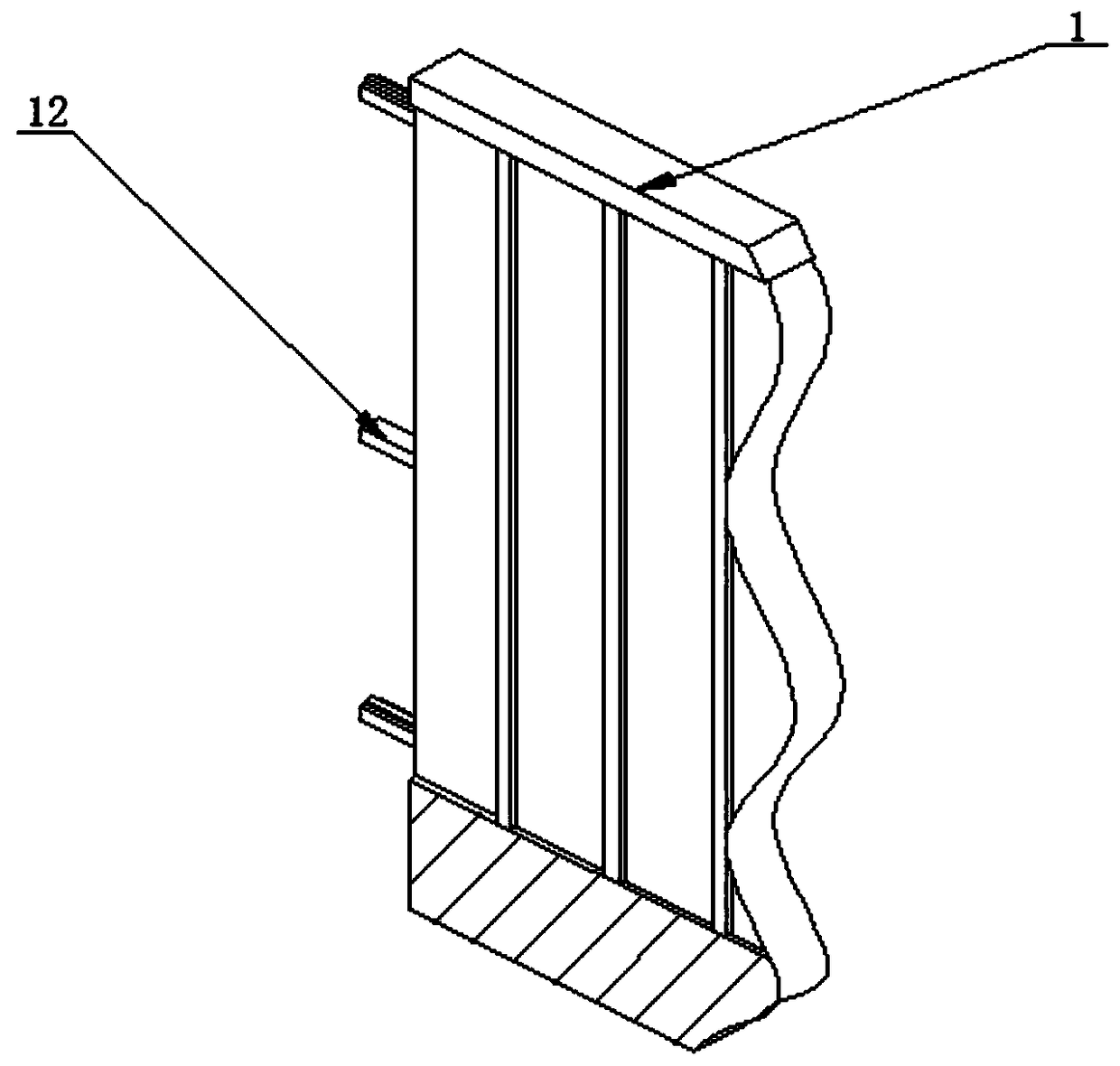 Construction isolating device for urban traffic