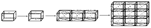 Structured packing suitable for mosaic rotating packed bed and application thereof