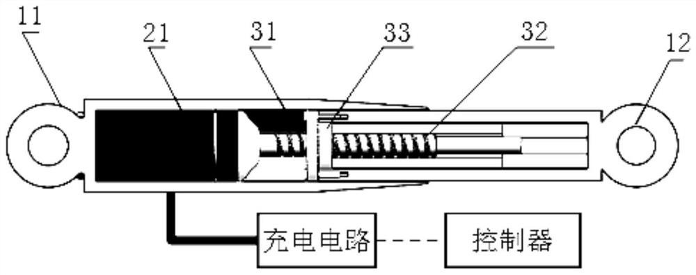 An energy-feeding semi-active suspension variable damping system and control method