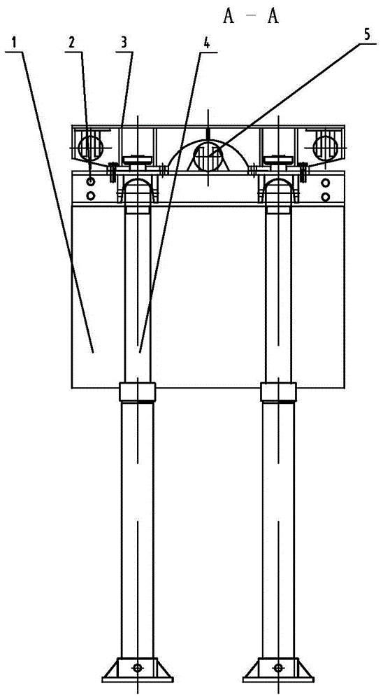 Integral top beam combined suspension hydraulic support of moving frame with pressure and method of moving frame with pressure