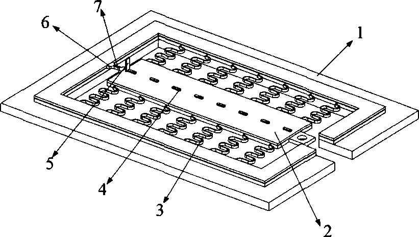 Uniaxial micro-tensile test piece for thin film mechanical performance test