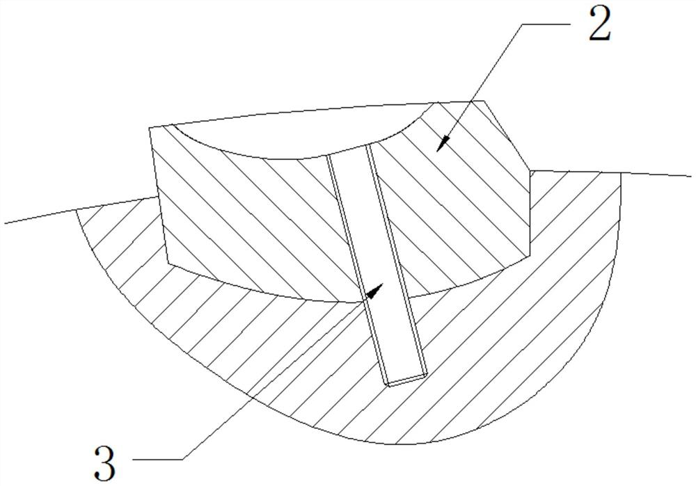 Rock plate saw blade with replaceable tool bits and manufacturing process of rock plate saw blade