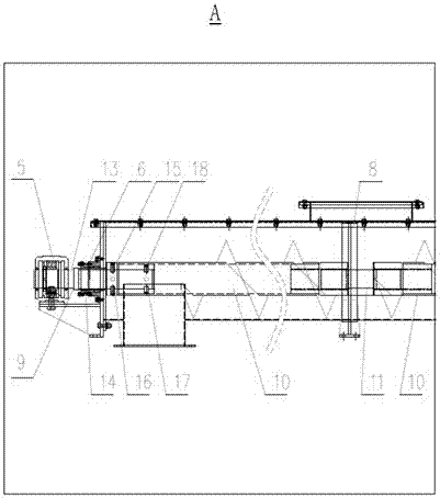 A titanium screw conveyor