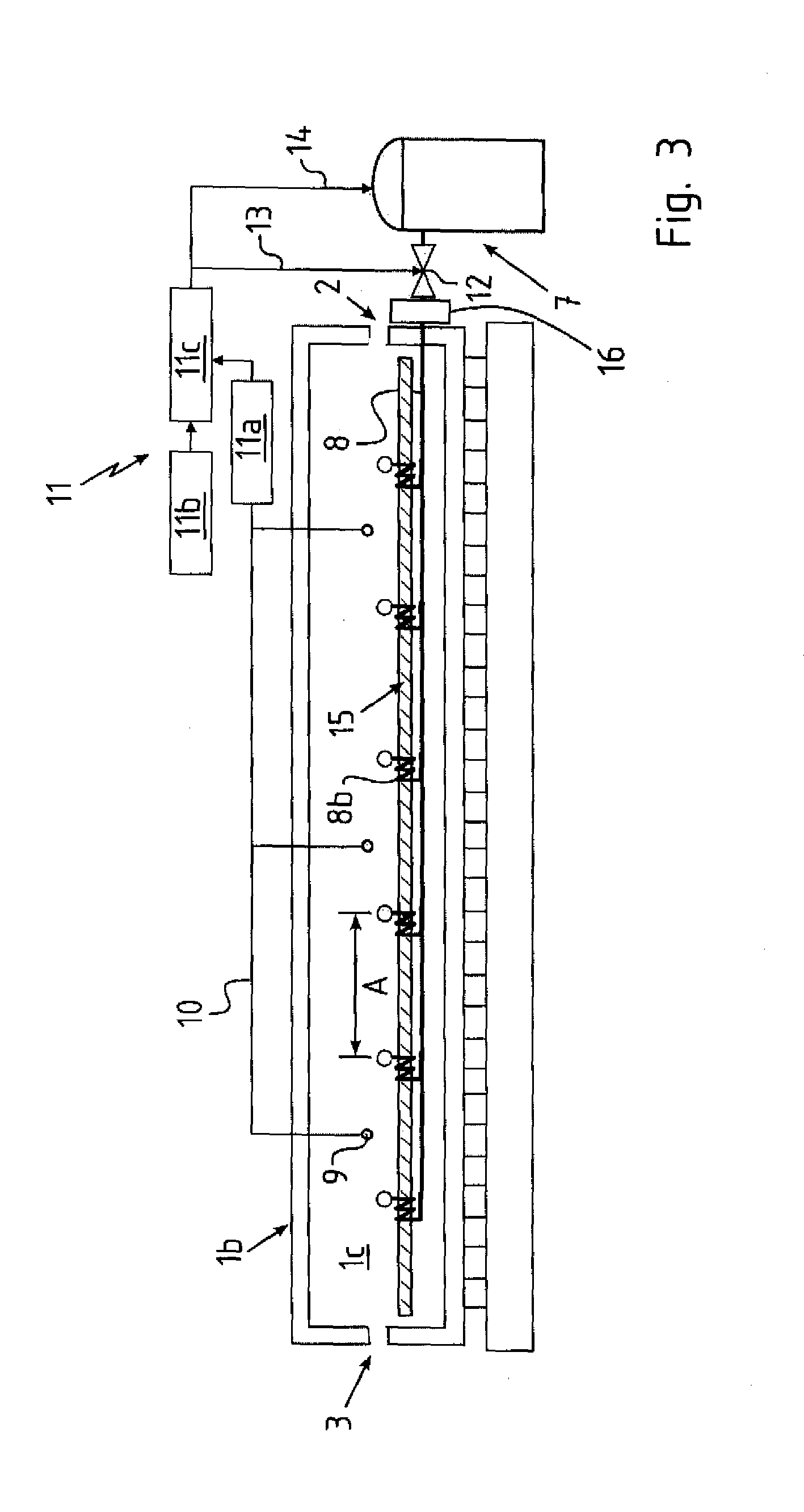 Method and apparatus for heating a pre-coated plate of steel