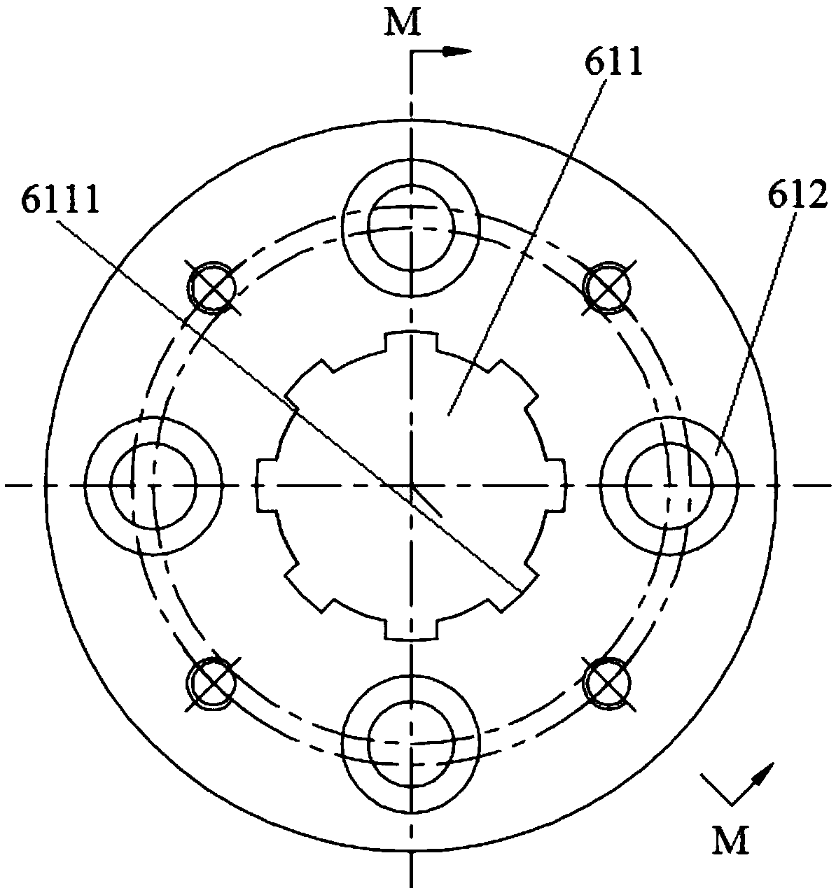 A quick connection device for off-line loading test of automobile transmission