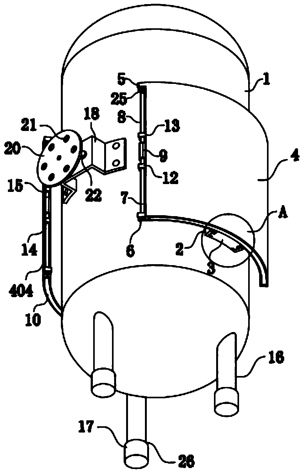 A boiler with an isolation mechanism