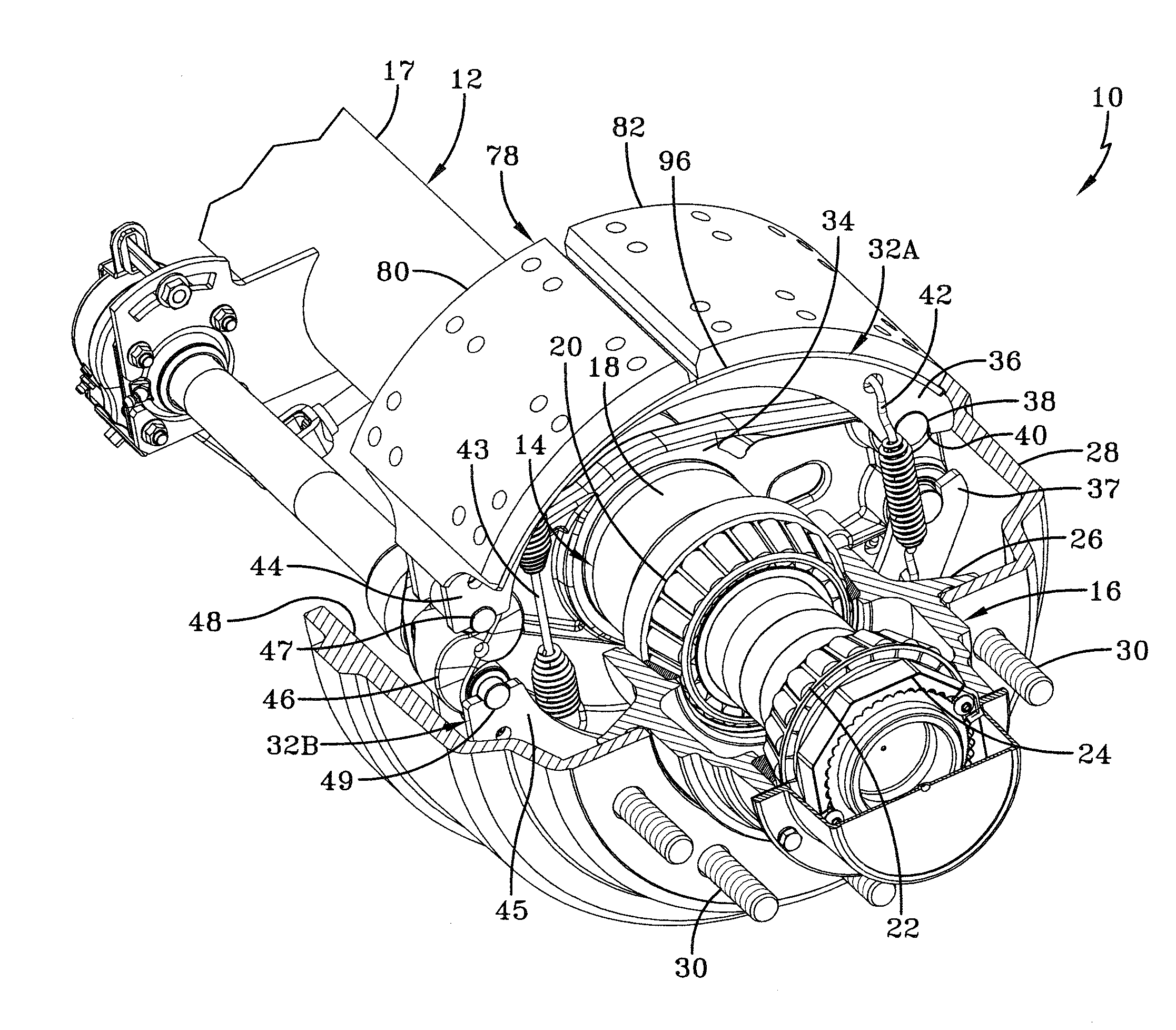 Heavy-duty vehicle brake assembly with sealing interface