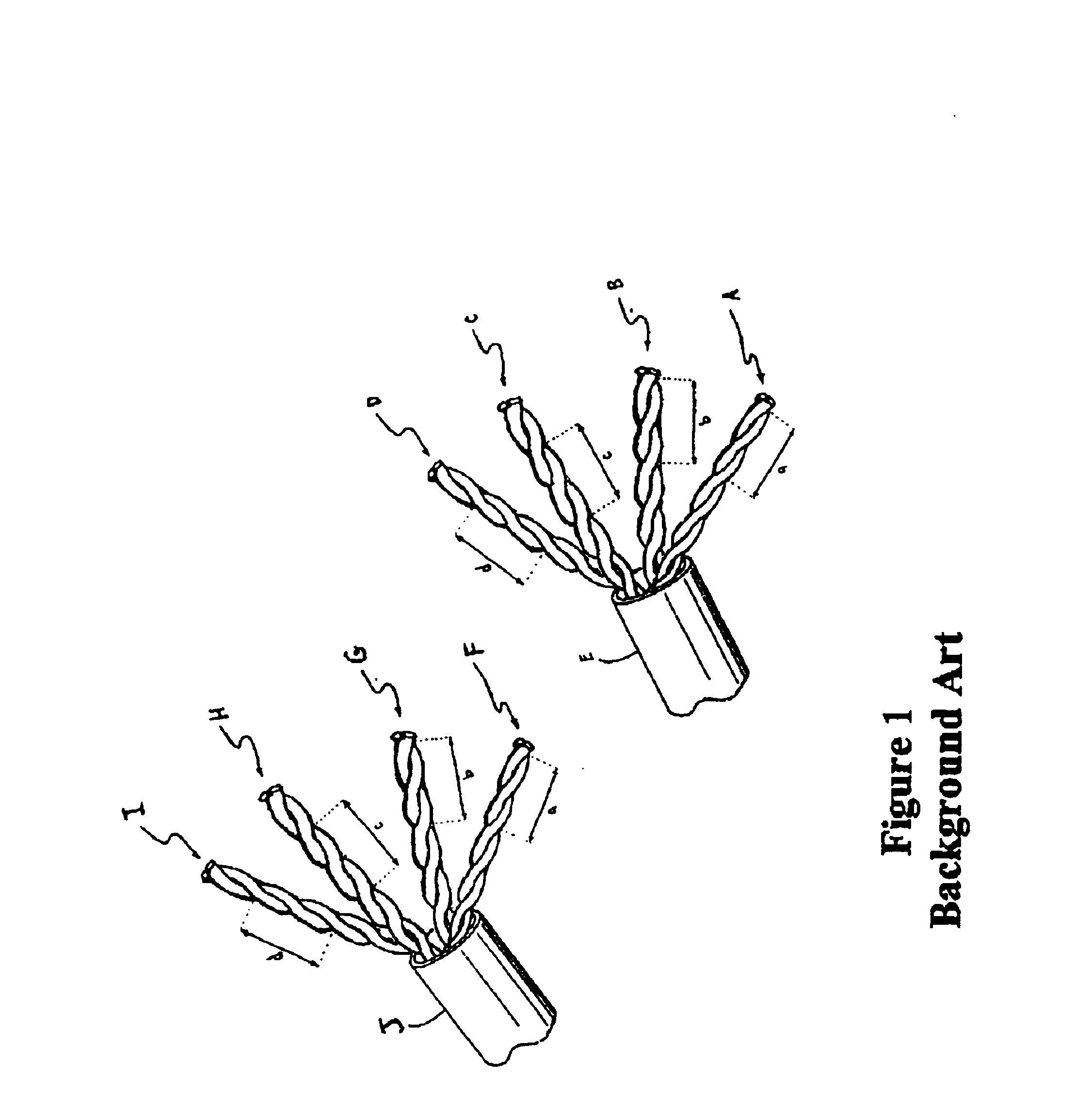 Local area network cabling arrangement with randomized variation