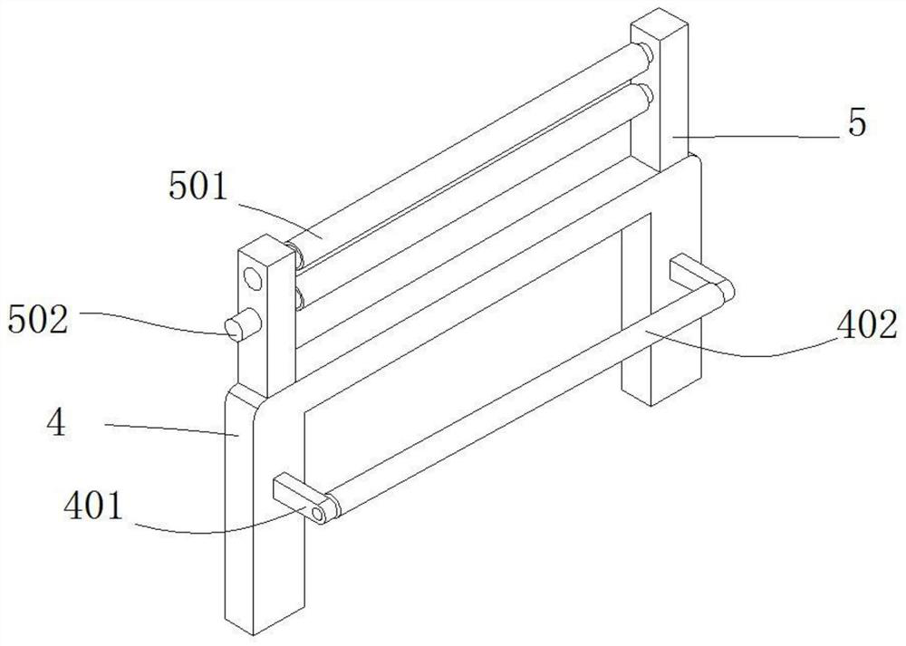 Left and right drop cloth rack