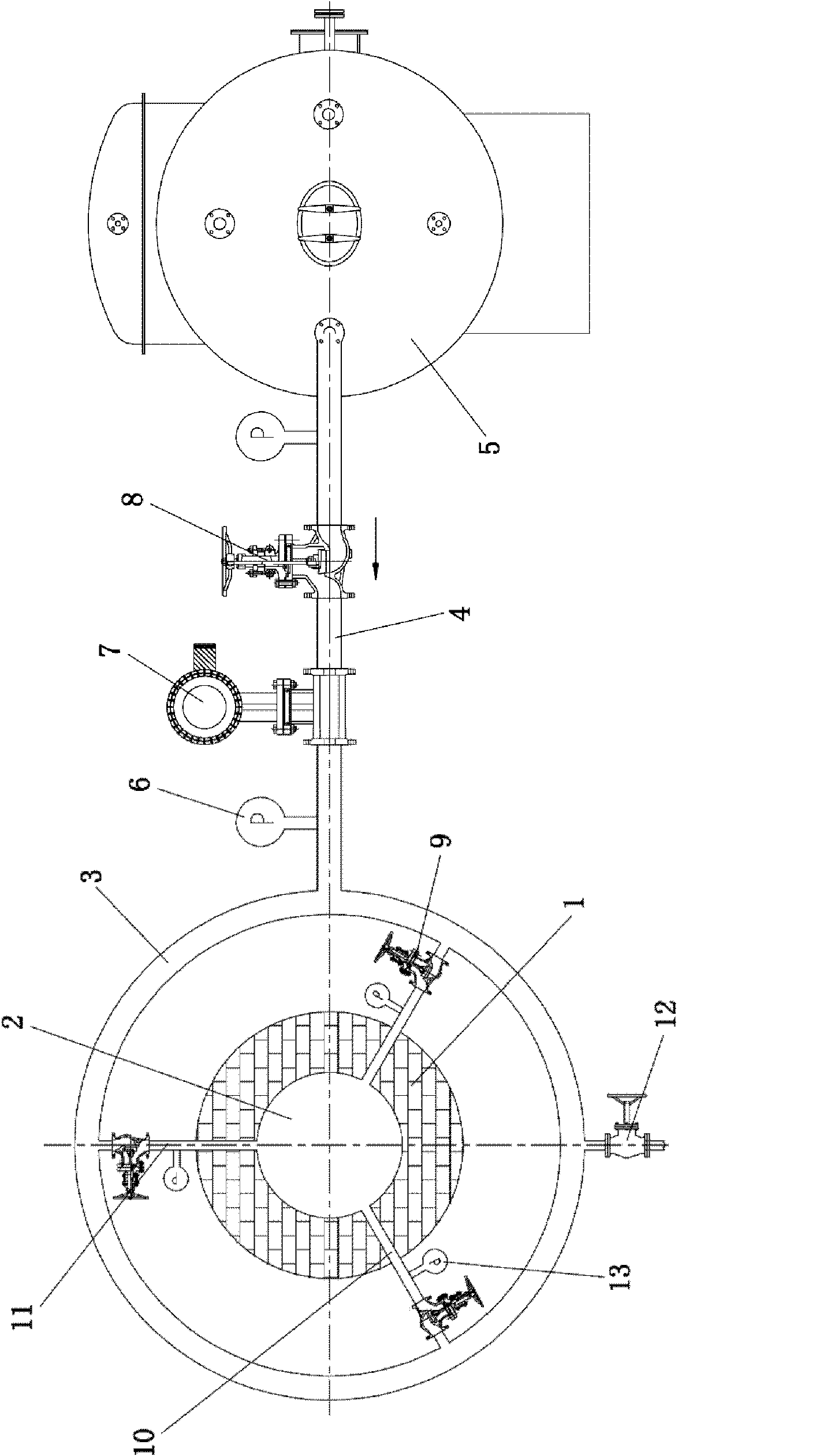 Biomass air-water vapour gasifier