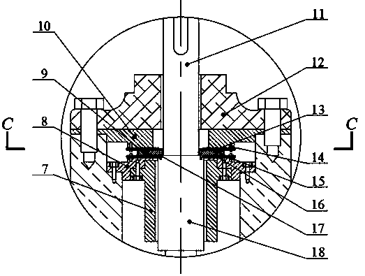 Vertical centrifugal pump with air dynamic pressure bearings