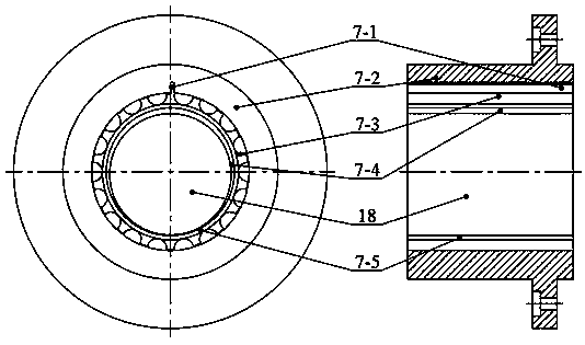 Vertical centrifugal pump with air dynamic pressure bearings