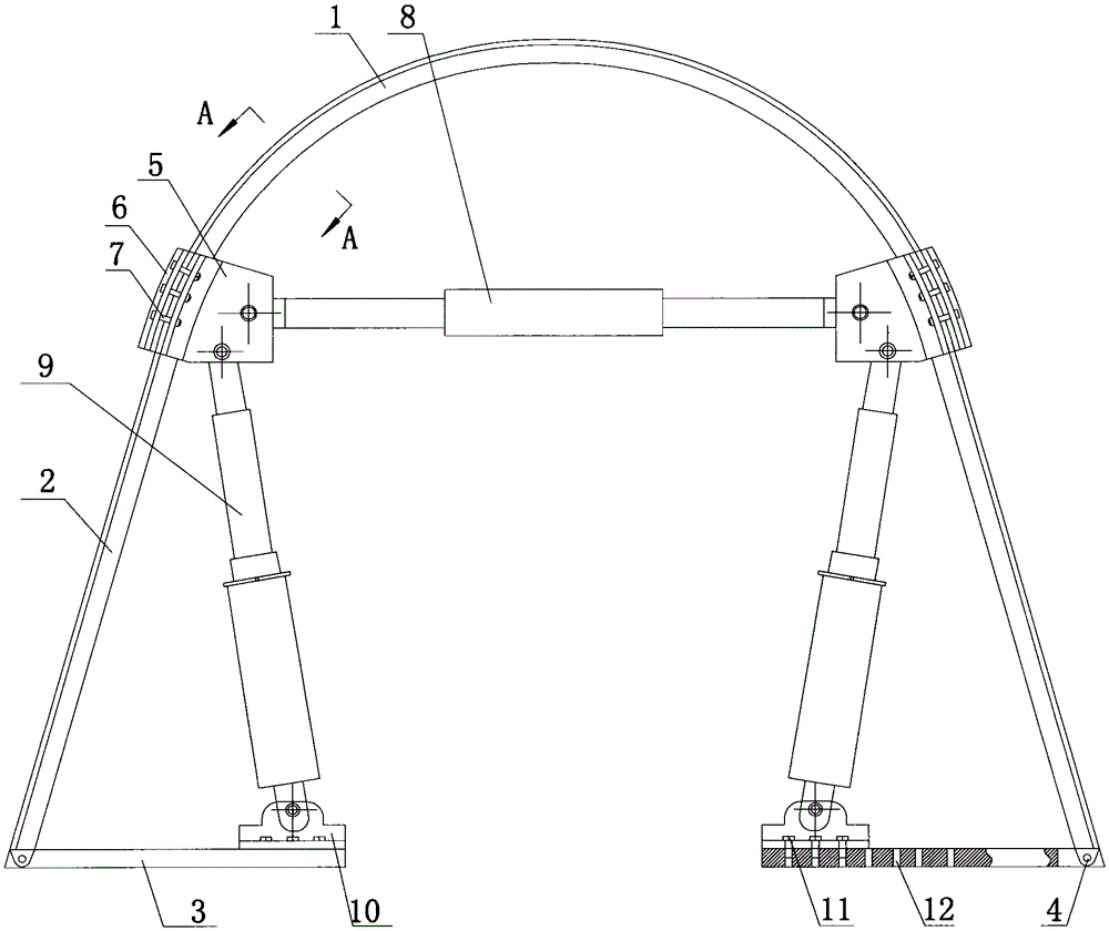 U-shaped steel support that can actively control the deformation of surrounding rock