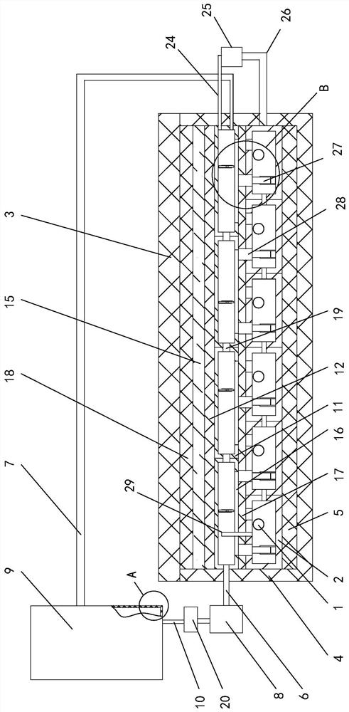 Fireproof electric floor heating structure