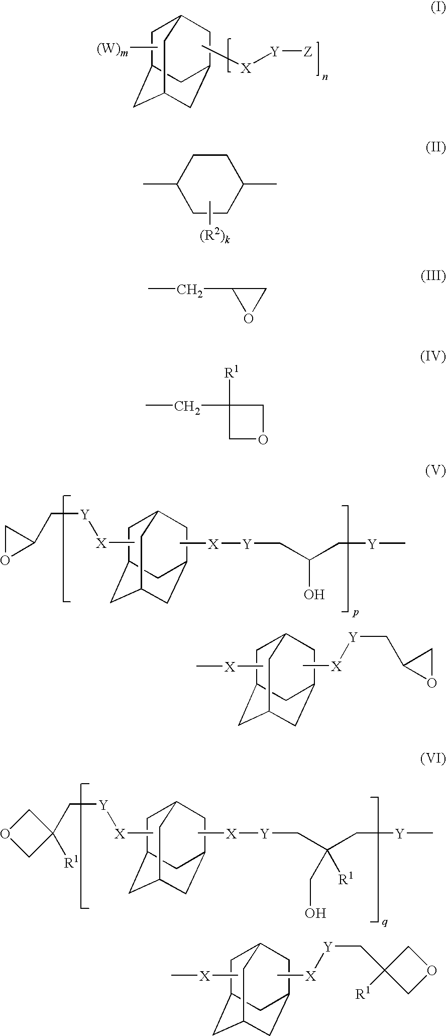 Adamantane derivative, epoxy resin, and optical electronic member using resin composition comprising them