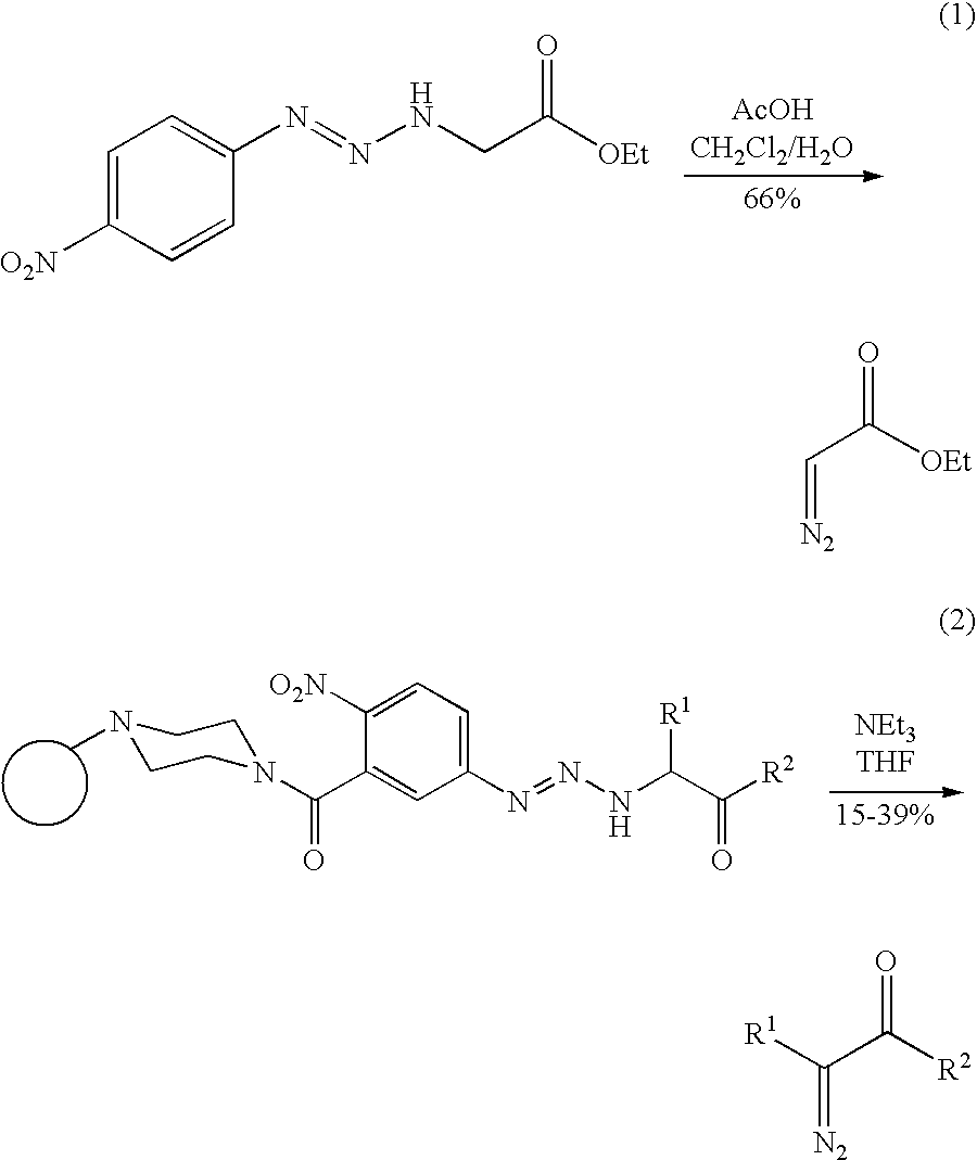 Preparation of diazo and diazonium compounds