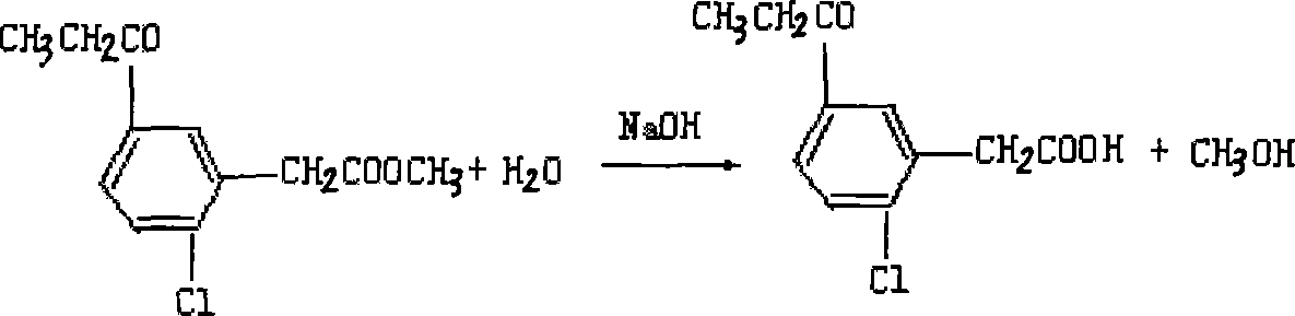 Method of preparing 2-thiophenyl-5-propionyl phenyl acetic acid